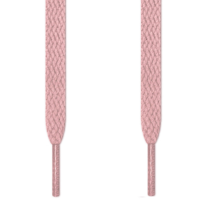 Flade lyserøde snørebånd